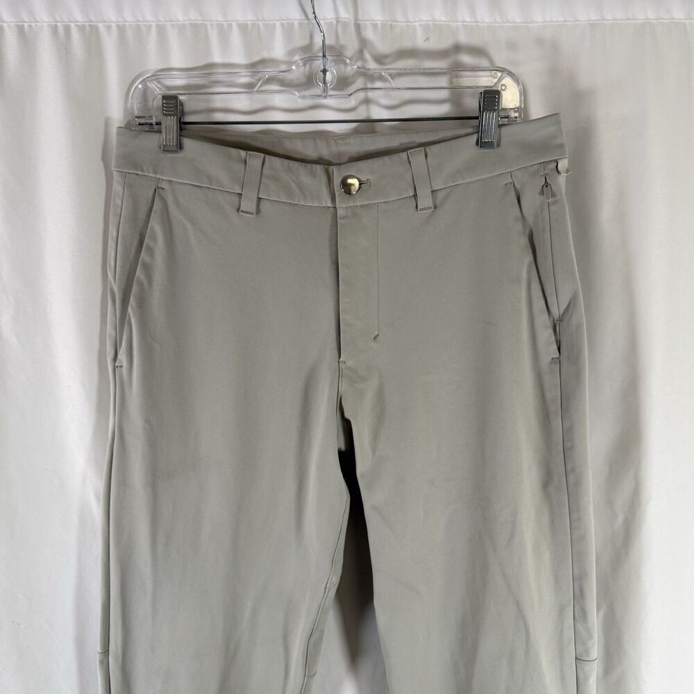 Lululemon ABC Pants Men's 31 32x31 Khaki Button Zip Pocket Golf Office - Picture 2 of 10